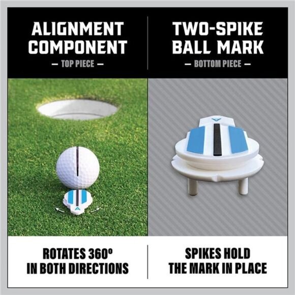 Alignment Ball Mark - 360° Rotating Golf Ball Marker - Picture 3 of 6